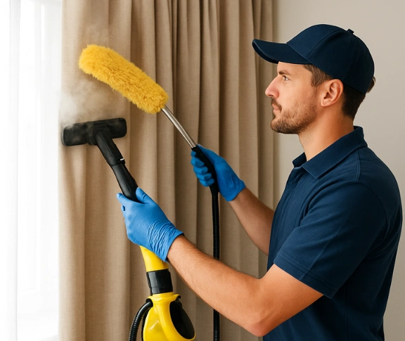 Trusted curtain steam cleaning technician Matty Curtain Cleaning north-epping-nsw QLD