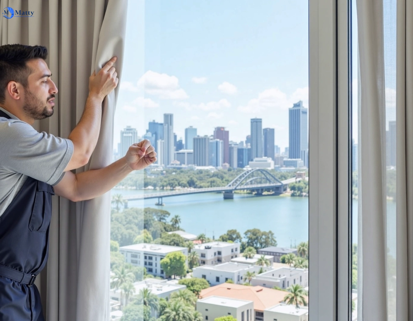 Professional curtain steam cleaning service north-epping-nsw QLD by Matty Curtain Cleaning